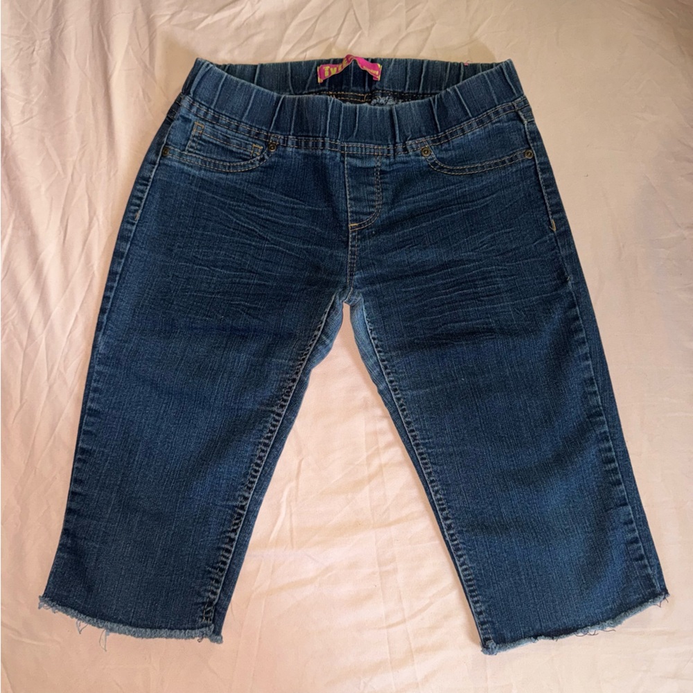 Tyte Jeans Women’s Dark Blue Cropped Denim Shorts